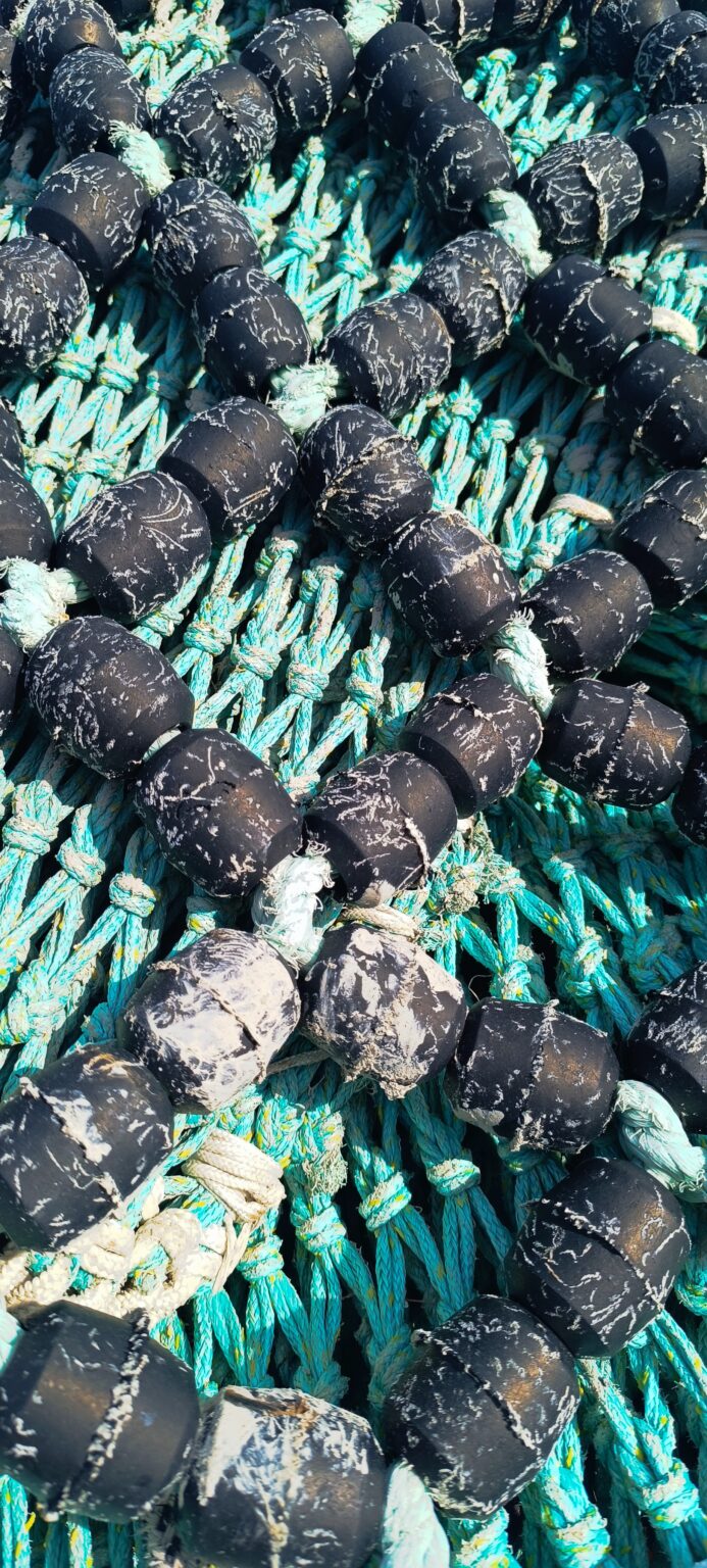 Filet de pêche colorés