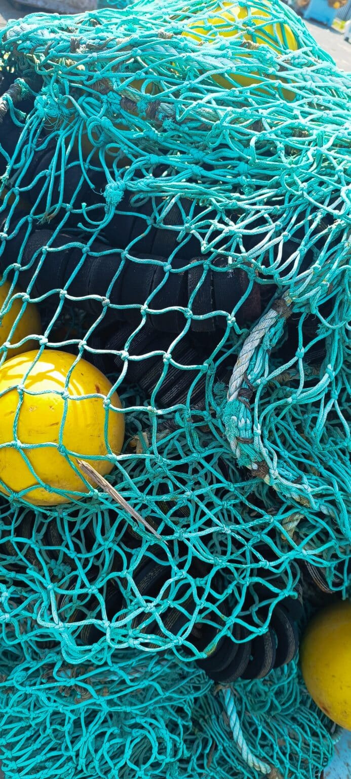 Filet de pêche colorés